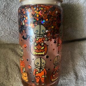 Halloween Themed Glitter Jar